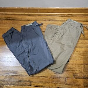 Lot of 2-Goodfellow Men's Elastic Waist Pull On Cotton Joggers Pants XSmall